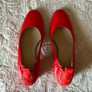 Everlane the Italian leather day heel in red 9